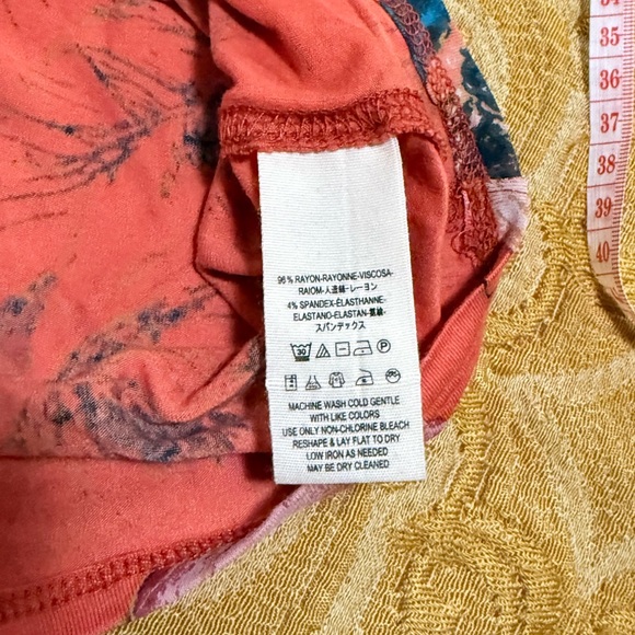 We The Free Floral Bell Sleeve Blouse - Coral - Picture 7 of 7